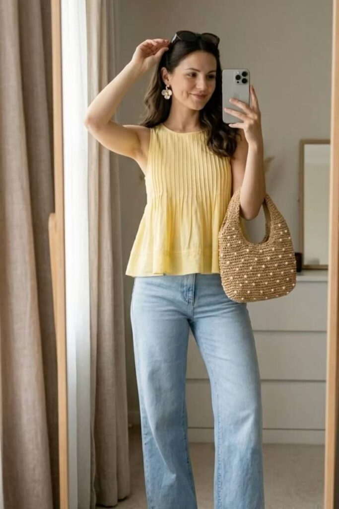 Straight-Leg Jeans Outfit Ideas