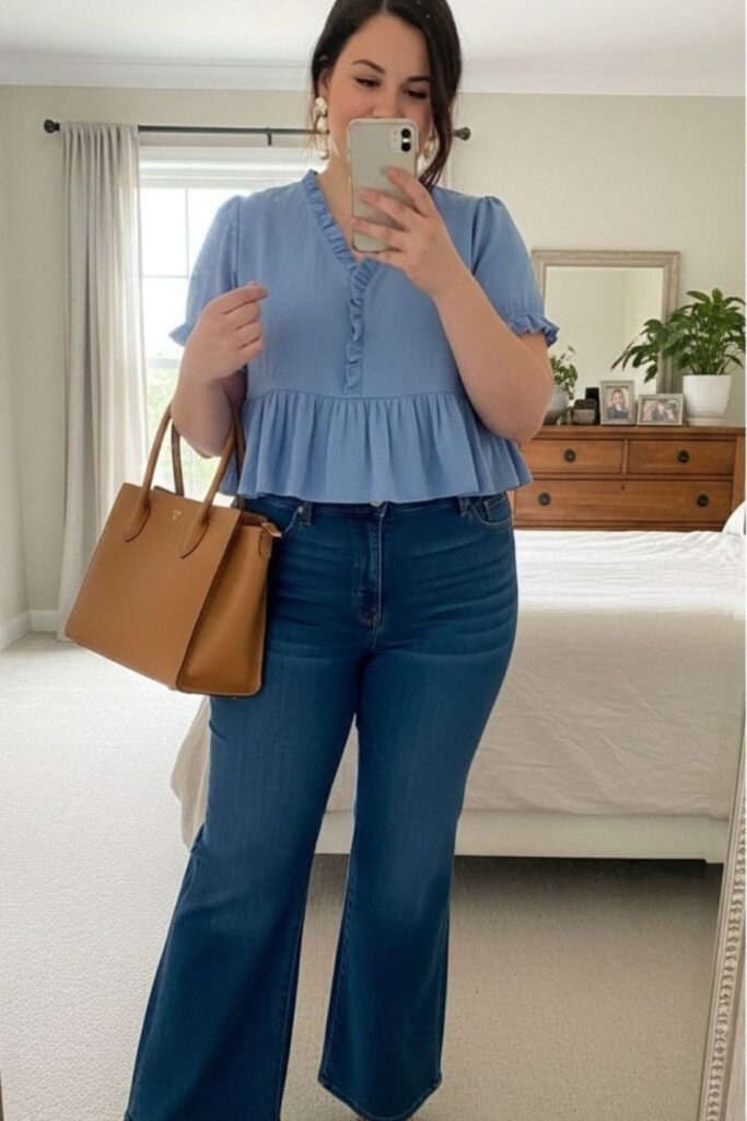 Petite Apple Shape Woman