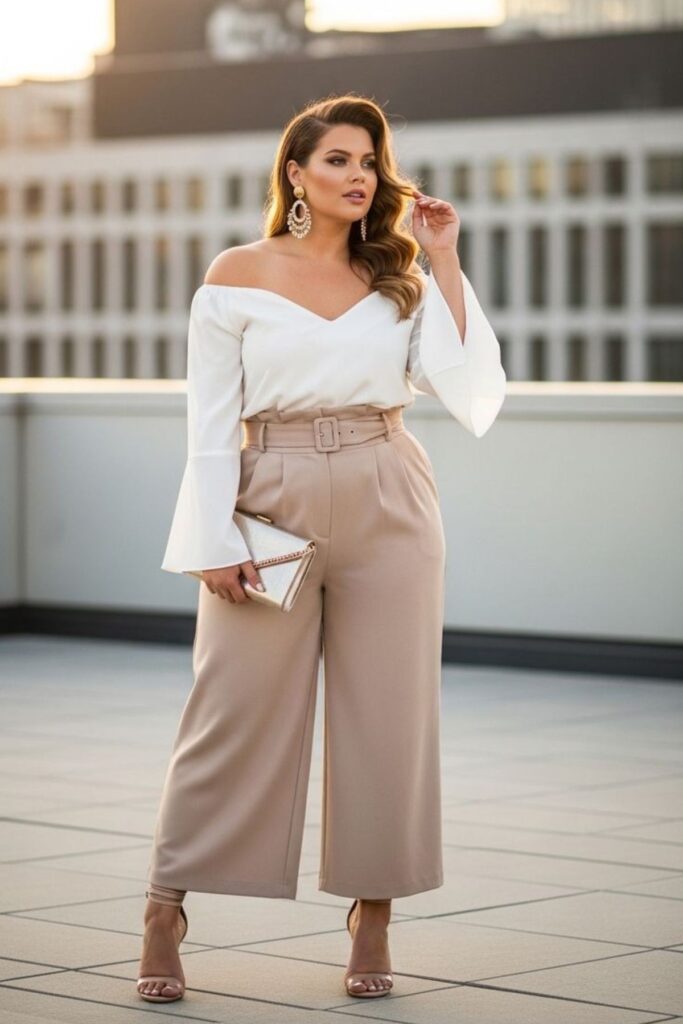 Rectangle Body Shape Woman Wearing A Pant