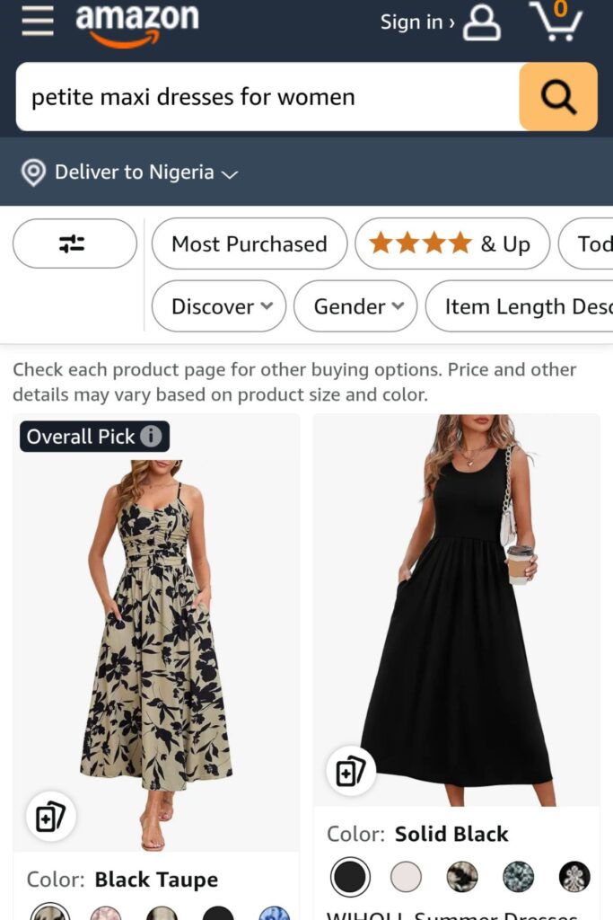 Petite Maxi Dresses