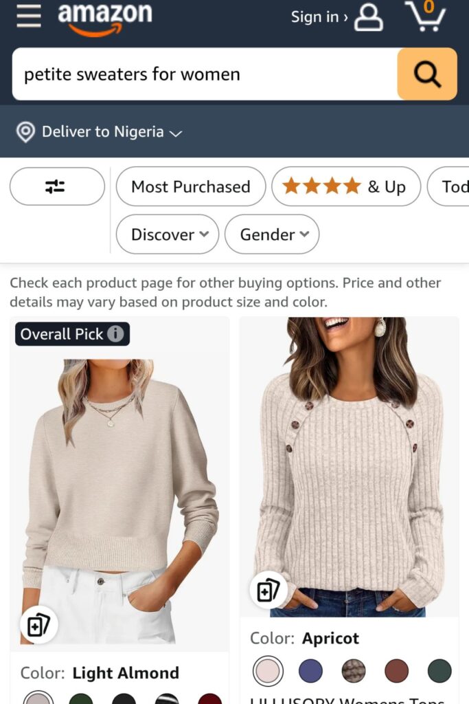 Petite Sweaters