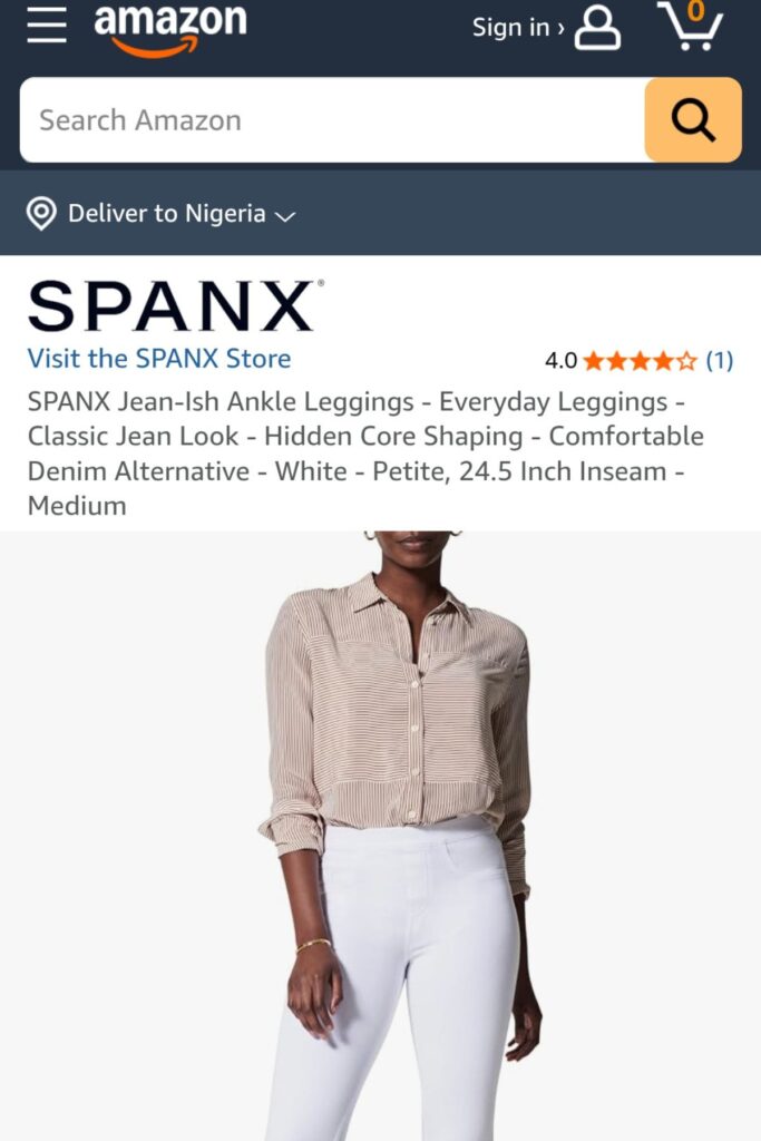 Spanx Jean-ish Ankle Pant