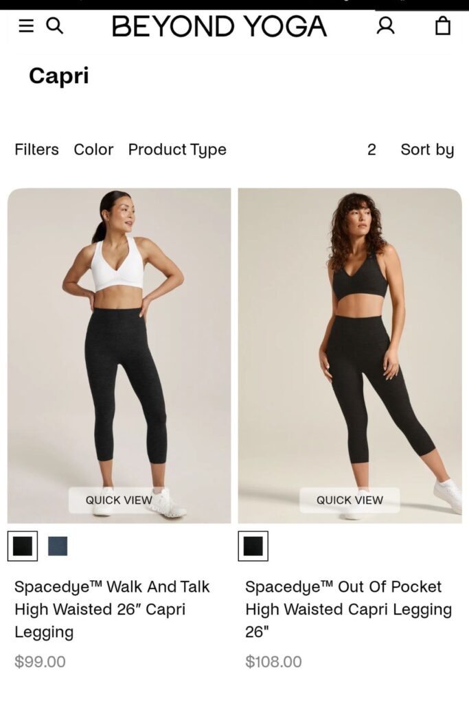 Beyond Yoga High Waisted Capri Legging