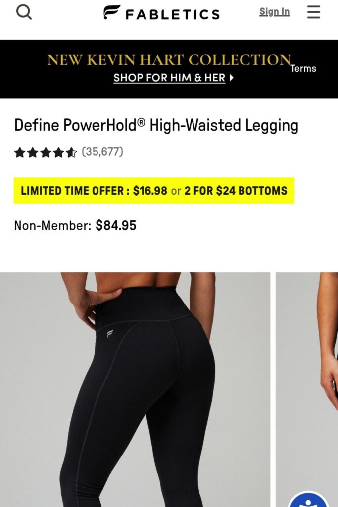 Fabletics Define PowerHold Leggings