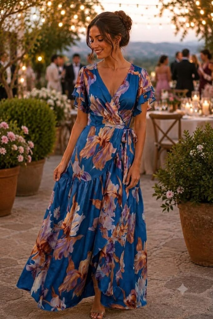 Floral Wrap Maxi