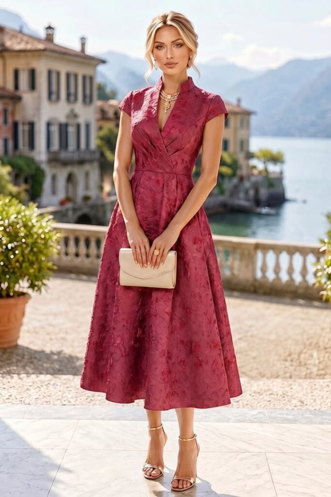Petite Tea-Length Dress